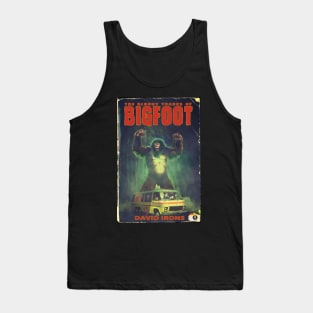 The Bloody Tracks of Bigfoot Cryptid horror by David Irons Tank Top